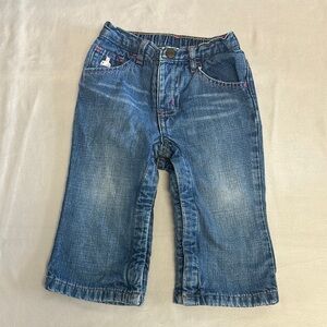 GAP Blue Denim Jeans Classic Style lined with pink jersey cotton